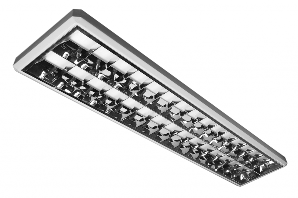 LSPE Luminaria se superficie difusor espejeado para tubo LED o